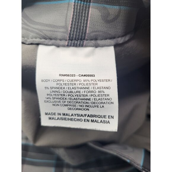 NIKE GOLF SKORT Women's SZ 12 Gray Plaid Athleisure Travel Resort Country Club - Picture 4 of 9